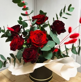 Red Rose Hatbox